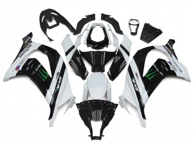 Discount 2011-2015 White Glossy Black Green Monster Kawasaki ZX10R Motorcycle Fairings Canada