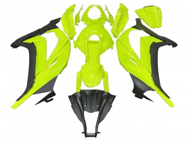 Discount 2011-2015 Fluorescent Green Matte Black Kawasaki ZX10R Motorcycle Fairings Canada