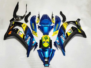 Discount 2011-2015 Blue Yellow Black Shark Kawasaki ZX10R Motorcycle Fairings Canada
