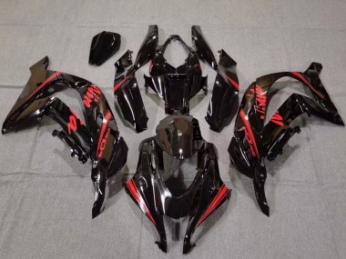 Discount 2016-2020 Glossy Black Red Kawasaki ZX10R Motorcycle Fairings Canada