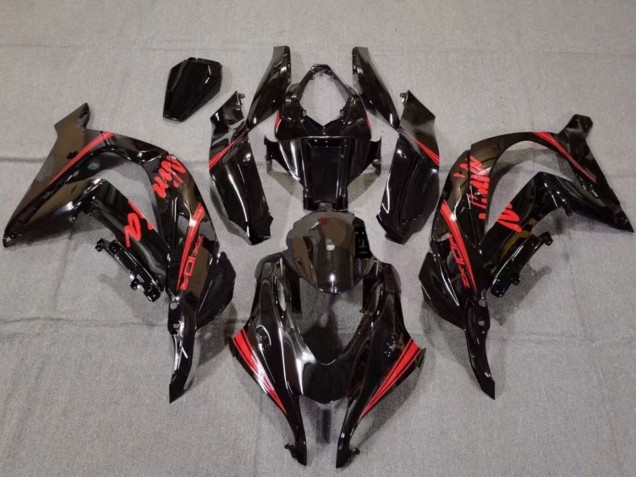 Discount 2016-2020 Glossy Black Red Kawasaki ZX10R Motorcycle Fairings Canada