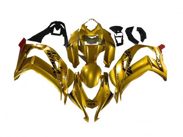 Discount 2016-2020 Gold Black Kawasaki ZX10R Motorcycle Fairing Canada