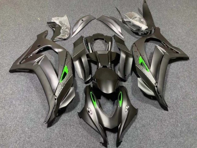 Discount 2016-2020 Matte Black Green Honeycomb Kawasaki ZX10R Motorcycle Fairings Canada