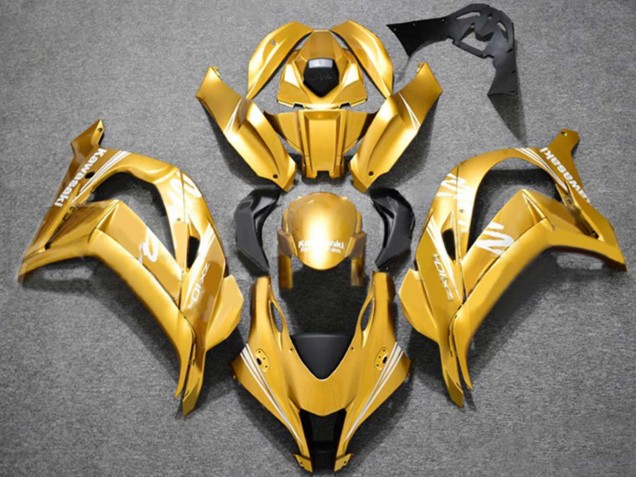 Discount 2016-2020 Gold White Kawasaki ZX10R Motorcycle Fairings Canada