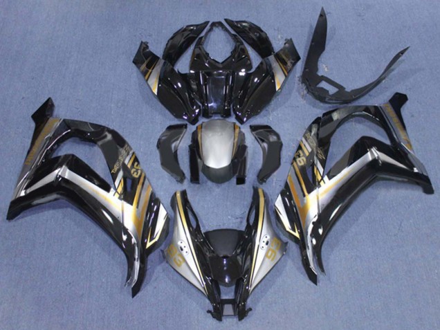 Discount 2016-2020 Glossy Black Silver Gold 93 Kawasaki ZX10R Motorcycle Fairings Canada