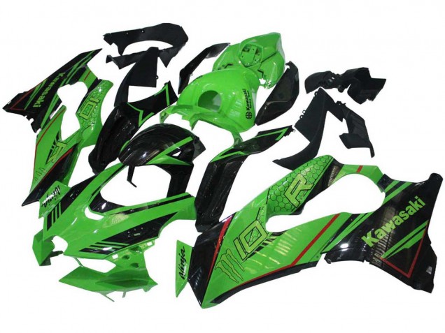 Discount 2021-2025 Green Glossy Black Kawasaki ZX10R Motorcycle Fairings Canada