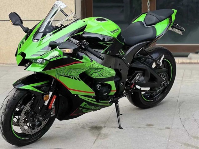 Discount 2021-2025 Green Glossy Black Kawasaki ZX10R Motorcycle Fairings Canada