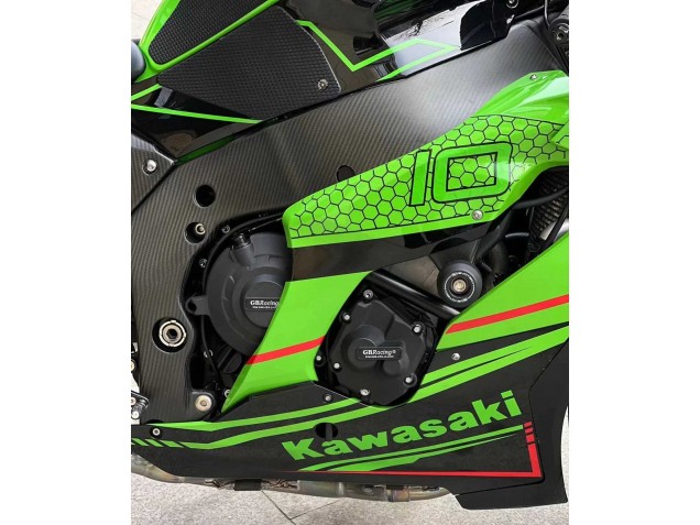 Discount 2021-2025 Green Glossy Black Kawasaki ZX10R Motorcycle Fairings Canada