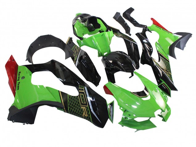 Discount 2021-2025 Green Black Red Honeycomb Kawasaki ZX10R Motorcycle Fairing Canada