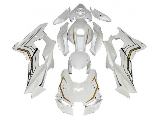 Discount 2021-2025 White Gold Kawasaki ZX10R Motorcycle Fairings Canada