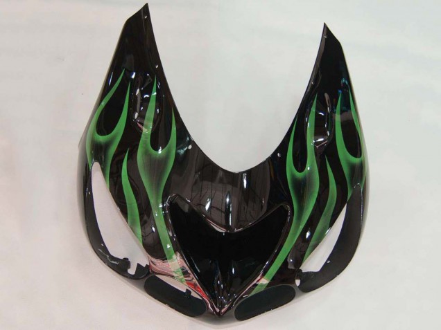 Discount 2006-2011 Glossy Black Green Flame Kawasaki ZX14R ZZR1400 Motorcycle Fairing Canada