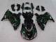 Discount 2006-2011 Glossy Black Green Flame Kawasaki ZX14R ZZR1400 Motorcycle Fairing Canada