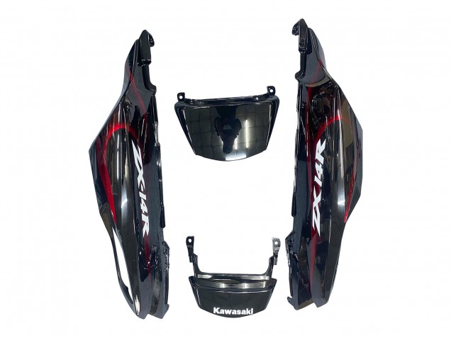 Discount 2006-2011 Glossy Black Red Flame Kawasaki ZX14R ZZR1400 Motorcycle Fairing Kits Canada