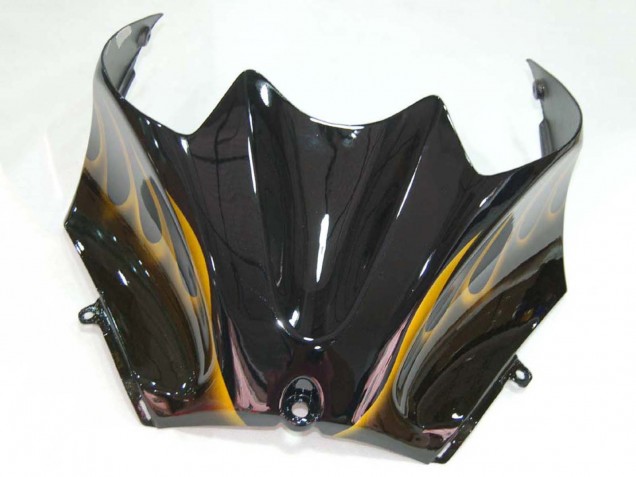 Discount 2006-2011 Glossy Black Gold Flame Kawasaki ZX14R ZZR1400 Motorcycle Fairings Canada