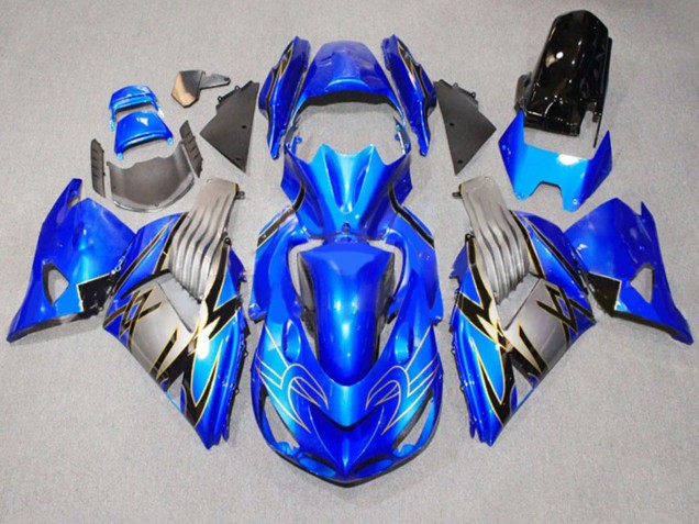 Discount 2006-2011 Blue Grey Kawasaki ZX14R ZZR1400 Motorcycle Fairings Canada