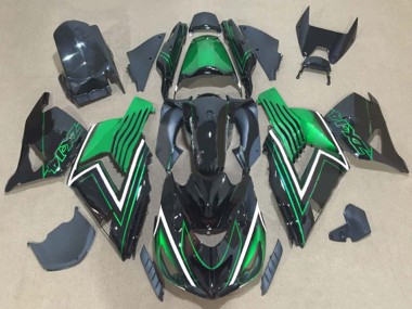 Discount 2006-2011 Green Glossy Black Kawasaki ZX14R ZZR1400 Motorcycle Fairing Kits Canada