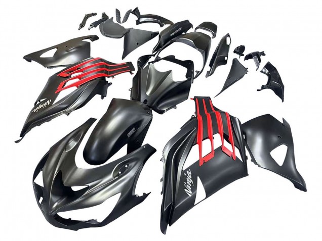 Discount 2012-2024 Matte Black Red White Ninja Kawasaki ZX14R ZZR1400 Motorcycle Fairings Canada