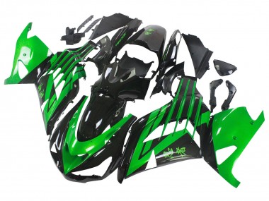 Discount 2012-2024 Green Glossy Black Kawasaki ZX14R ZZR1400 Motorcycle Fairing Kits Canada