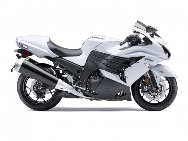 Discount 2012-2024 White Matte Black Kawasaki ZX14R ZZR1400 Motorcycle Fairings Canada