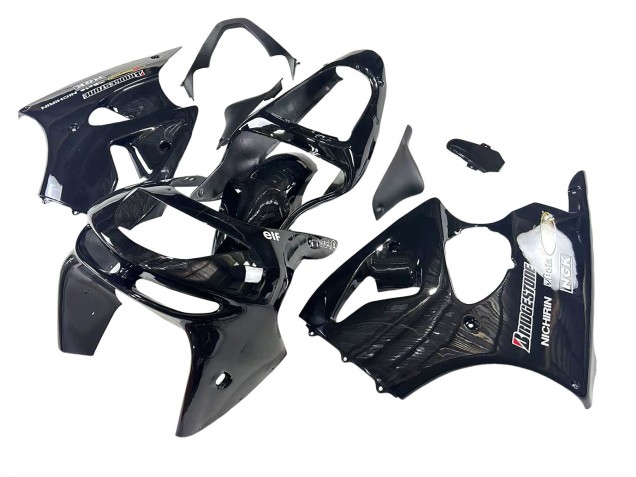 Discount 1998-1999 Glossy Black Yellow Elf Bridgestone Kawasaki ZX6R Motorcycle Fairings Canada