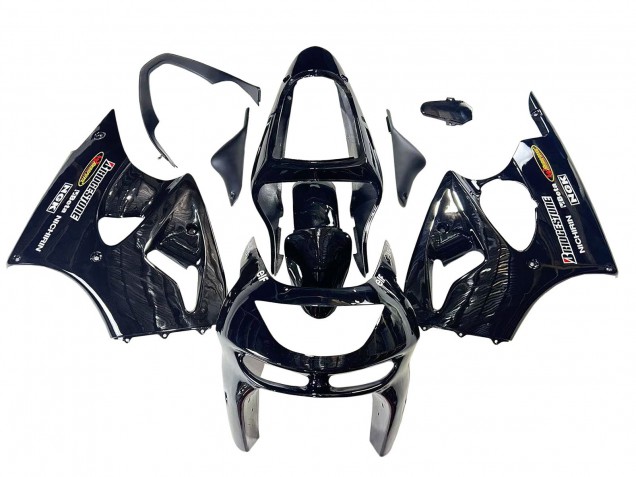 Discount 1998-1999 Glossy Black Yellow Elf Bridgestone Kawasaki ZX6R Motorcycle Fairings Canada