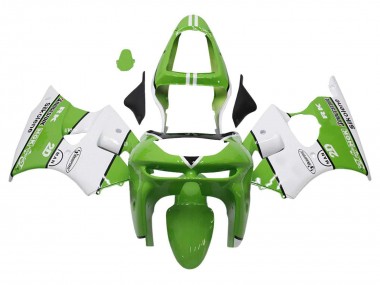 Discount 1998-1999 Green White Black Silkolene Bridgestone Kawasaki ZX6R Motorcycle Fairings Canada