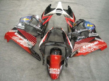 Discount 2000-2002 White Red Black PlayStation 2 Kawasaki ZX6R Motorcycle Fairings Canada