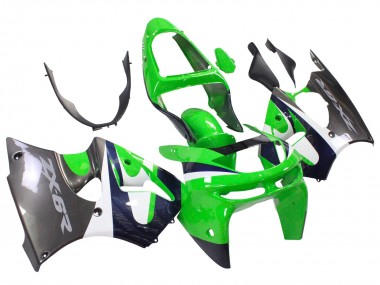 Discount 1998-1999 Green White Dark Blue Silver Kawasaki ZX6R Motorcycle Fairings Canada
