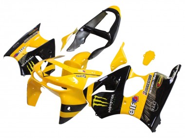 Discount 1998-1999 Yellow Black Monster Elf Bridgestone Kawasaki ZX6R Motorcycle Fairings Canada