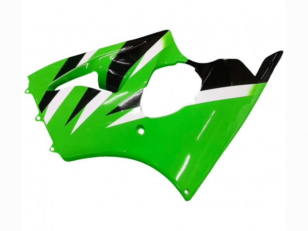 Discount 2000-2002 Green White Black Kawasaki ZX6R Motorcycle Fairings Canada