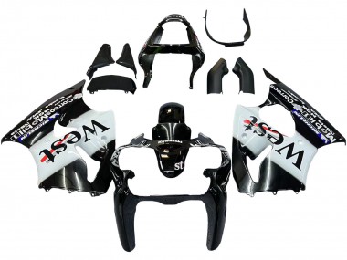Discount 2000-2002 Glossy Black White West Michelin Kawasaki ZX6R Motorcycle Fairings Canada
