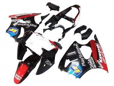 Discount 2000-2002 Glossy Black Red Blue Red PlayStation 2 Kawasaki ZX6R Motorcycle Fairings Canada