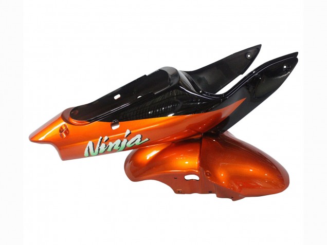 Discount 2000-2002 Orange Black Kawasaki ZX6R Motorcycle Fairings Canada