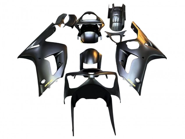 Discount 2003-2004 Matte Black Glod 636 Kawasaki ZX6R Motorcycle Fairings Canada