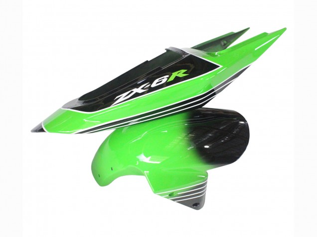 Discount 2003-2004 Green White Black Kawasaki ZX6R Motorcycle Fairings Canada