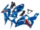 Discount 2003-2004 Blue White Red Shark Kawasaki ZX6R Motorcycle Fairings Canada