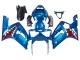 Discount 2003-2004 Blue White Red Shark Kawasaki ZX6R Motorcycle Fairings Canada