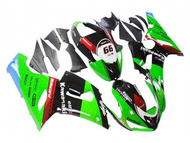 Discount 2005-2006 Green Red Black Elf 66 Kawasaki ZX6R Motorcycle Fairings Canada