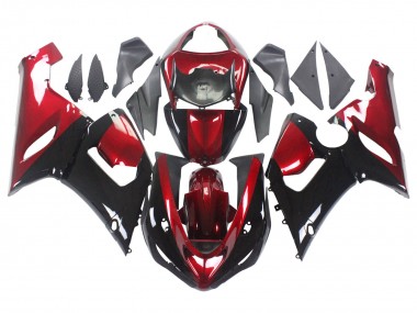 Discount 2005-2006 Red Glossy Black Kawasaki ZX6R Motorcycle Fairing Canada