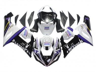 Discount 2005-2006 White Purple Black Rizoma Playboy DENSO Kawasaki ZX6R Motorcycle Fairings Canada
