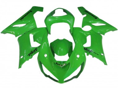 Discount 2005-2006 Green Kawasaki ZX6R Motorcycle Fairings Canada