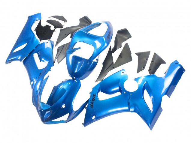 Discount 2005-2006 Glossy Blue Kawasaki ZX6R Motorcycle Fairings Canada