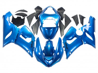 Discount 2005-2006 Glossy Blue Kawasaki ZX6R Motorcycle Fairings Canada
