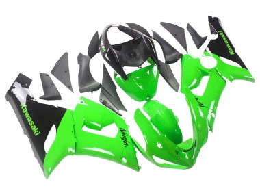 Discount 2005-2006 Green Black Ninja Kawasaki ZX6R Motorcycle Fairings Canada