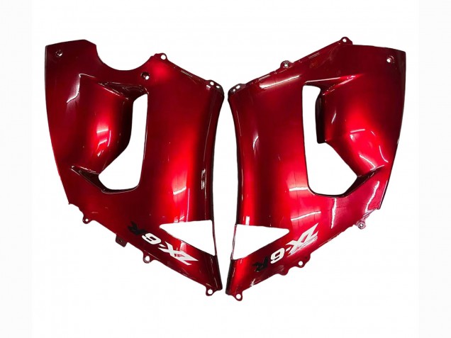 Discount 2005-2006 Red Black Kawasaki ZX6R Motorcycle Fairings Canada