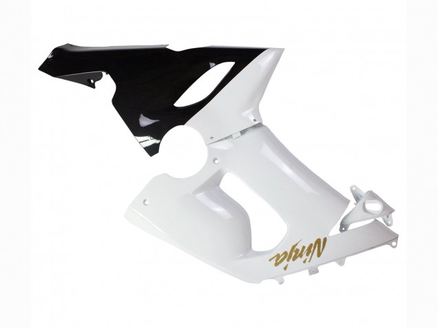 Discount 2005-2006 White Black Gold Ninja Kawasaki ZX6R Motorcycle Fairings Canada