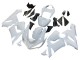 Discount 2005-2006 White Kawasaki ZX6R Motorcycle Fairings Canada