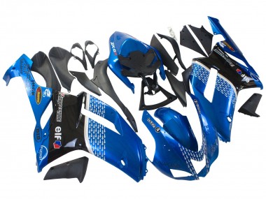 Discount 2007-2008 Black Blue Elf Kawasaki ZX6R Motorcycle Fairings Canada