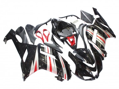 Discount 2007-2008 Black Silver Red Ninja Kawasaki ZX6R Motorcycle Fairings Canada