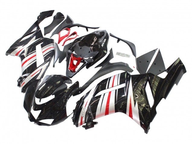 Discount 2007-2008 Black Silver Red Ninja Kawasaki ZX6R Motorcycle Fairings Canada